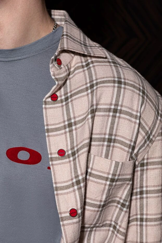 Kiton көлемді әріптері бар сұр түсті ерлерге арналған мақтадан жасалған футболка
 172686 - фото 2