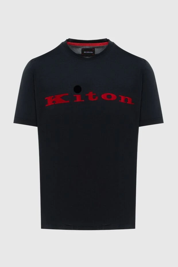 Kiton man black cotton t-shirt for men 172691 - photo 1