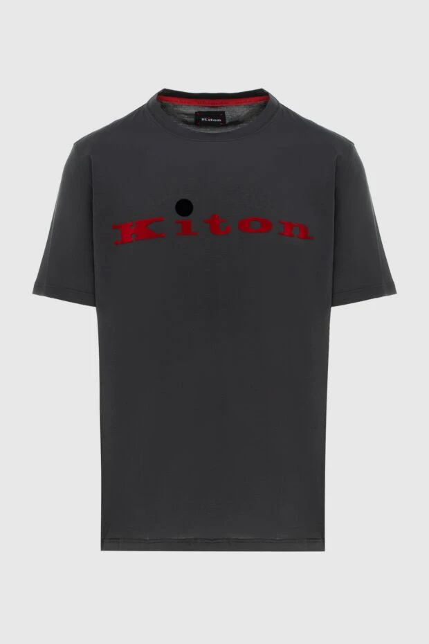 Kiton man gray cotton t-shirt for men 172692 - photo 1