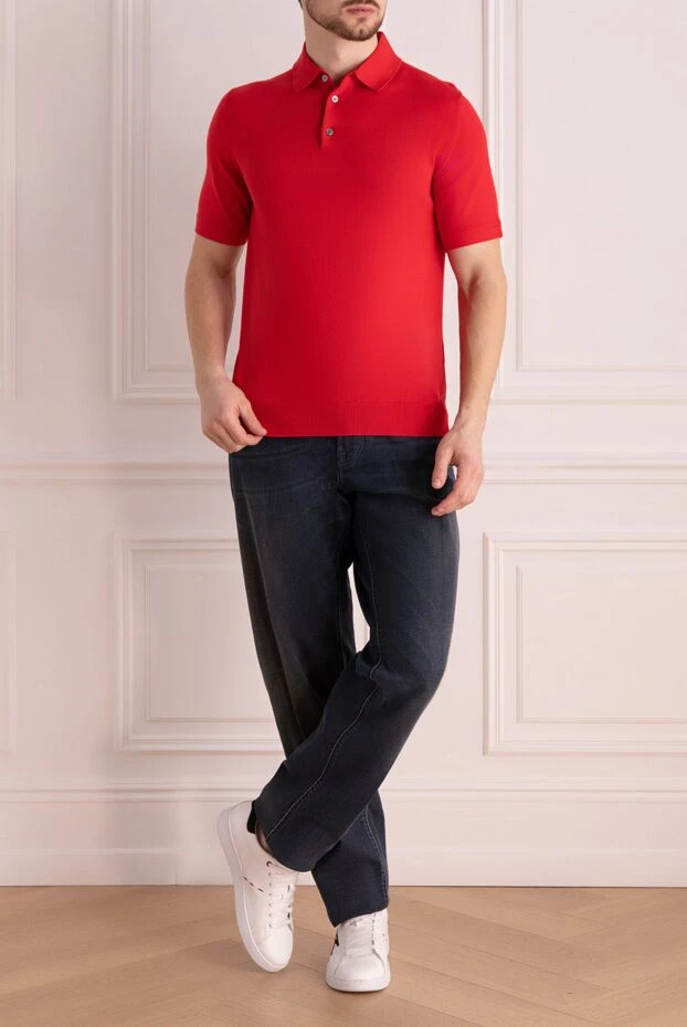 Джинсы из хлопка серые мужские - фото 2