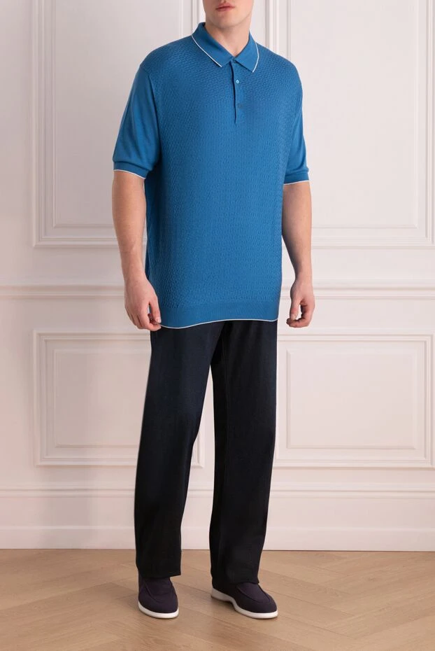 Stefano Ricci blue men's jeans, natural cotton denim
172712 - photo 2