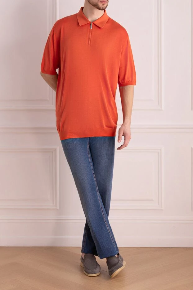 Stefano Ricci джинсы мужские синие хлопок базовый силуэт 172714 - фото 2