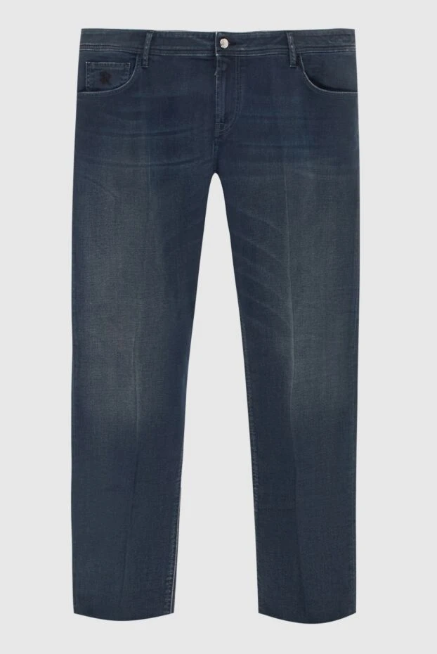 Men's black cotton jeans - photo 1