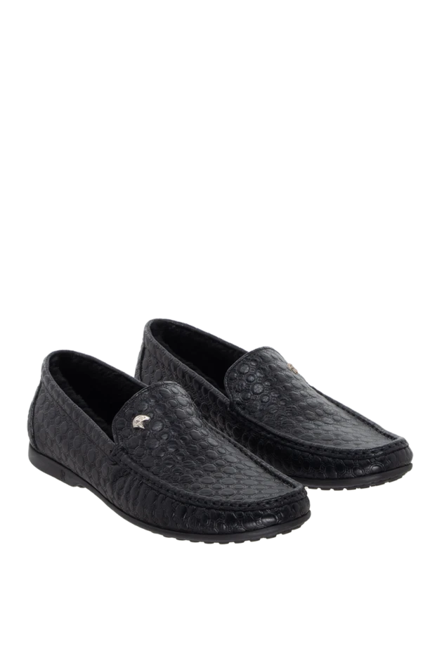 Stefano Ricci ерлерге арналған қара былғары мокасиндер 172738 - фото 3