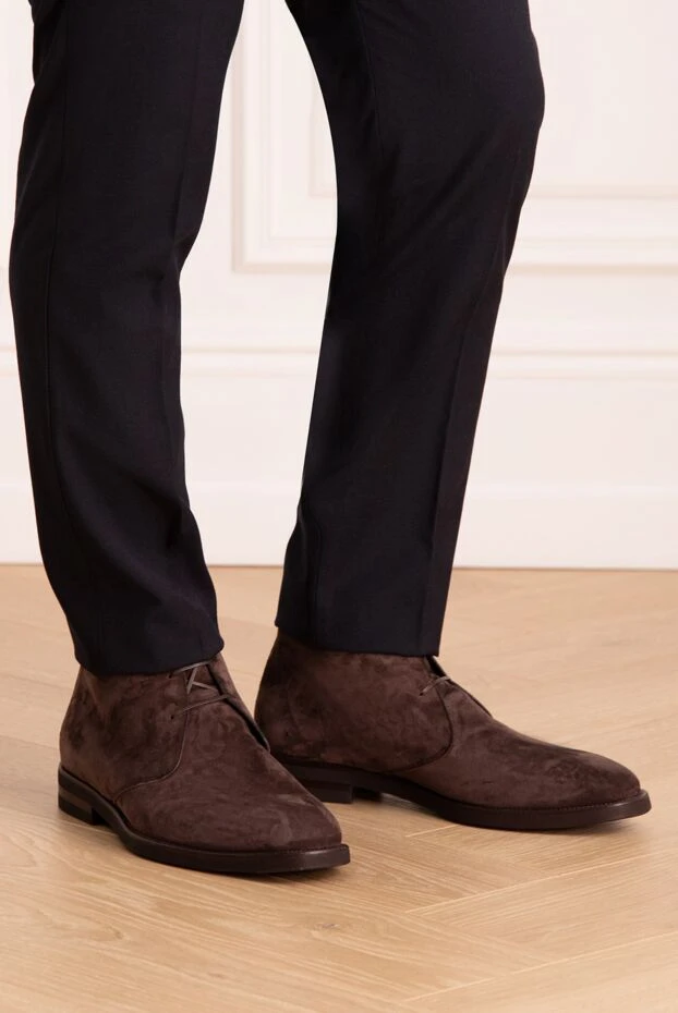 Stefano Ricci men's suede boots brown 172740 - photo 2