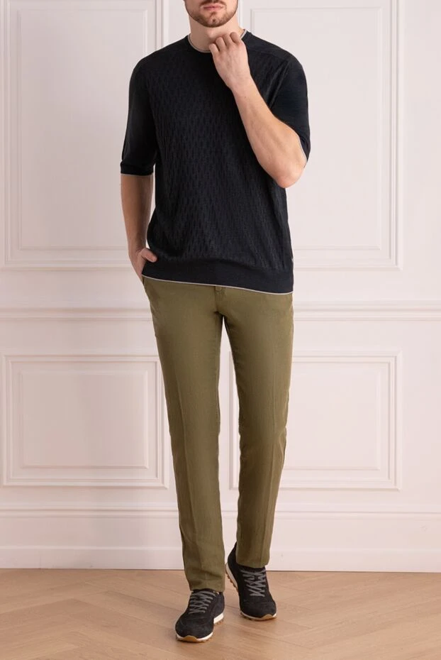 PT01 (Pantaloni Torino) man green trousers for men купить с ценами и фото 172766 - photo 2