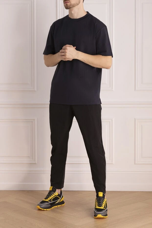 PT01 (Pantaloni Torino) man black polyamide trousers купить с ценами и фото 172779 - photo 2