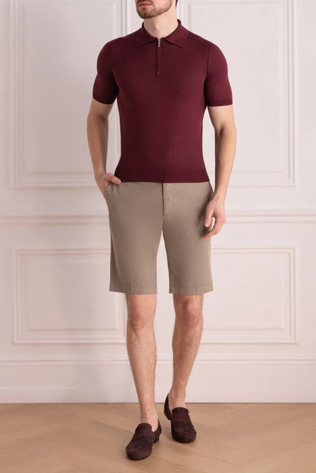 PT01 (Pantaloni Torino) man beige shorts for men купить с ценами и фото 172802 - photo 2