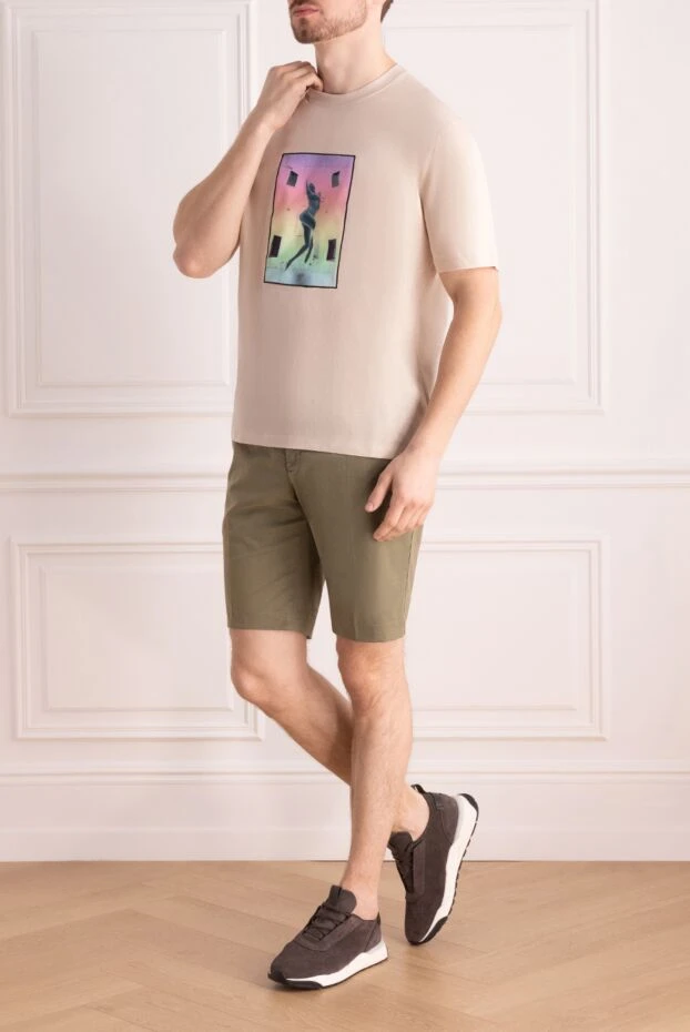 PT01 (Pantaloni Torino) man green cotton and elastane shorts 172813 - photo 2