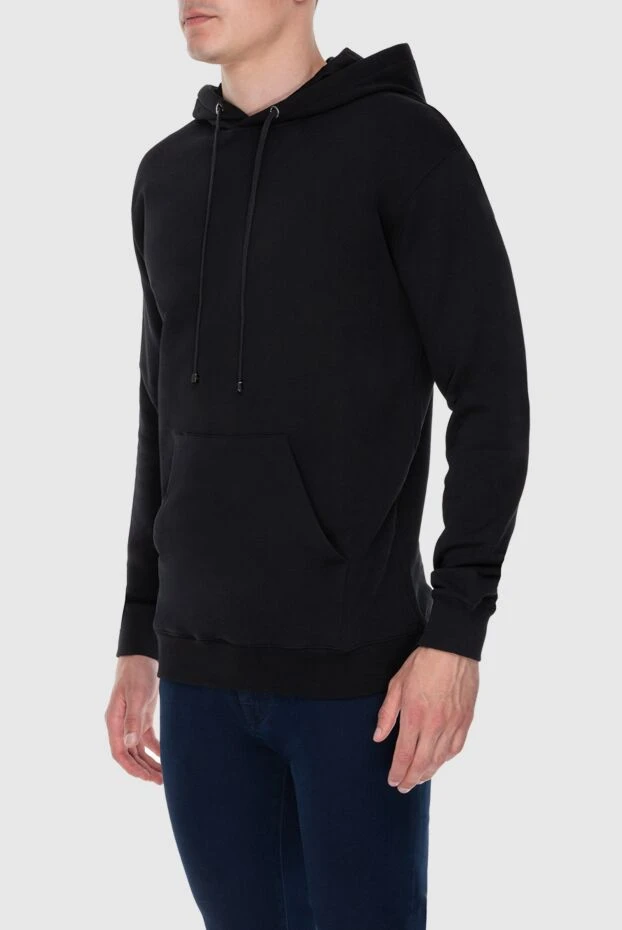 Palm Angels man men's cotton hoodie black 173155 - photo 3