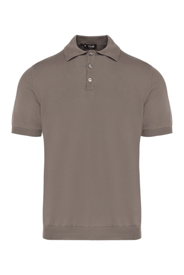 Tombolini man brown cotton polo купить с ценами и фото 172857 - photo 1