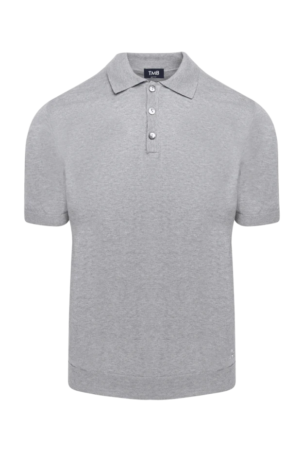 Tombolini man gray cotton polo купить с ценами и фото 172859 - photo 1