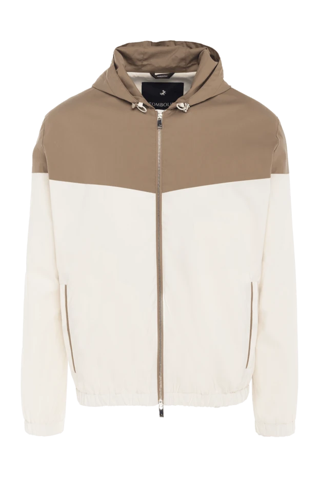 Tombolini man windbreaker made of cotton, polyamide and elastane beige купить с ценами и фото 172871 - photo 1