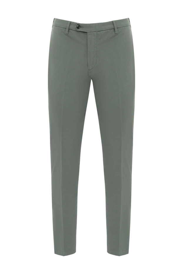 Tombolini man green cotton and elastane trousers купить с ценами и фото 172873 - photo 1