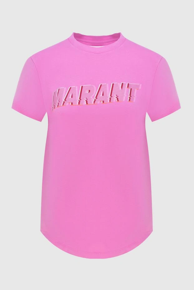 Isabel Marant woman pink cotton t-shirt for women купить с ценами и фото 172889 - photo 1