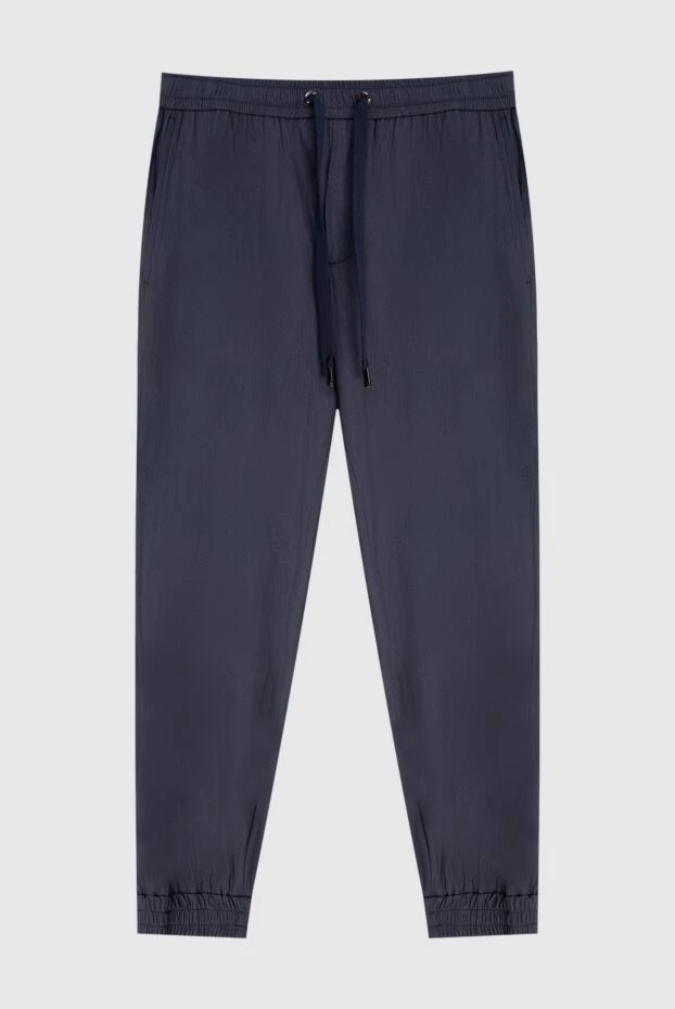 Dolce & Gabbana man men's sports trousers made of cotton and polyamide, blue купить с ценами и фото 172917 - photo 1