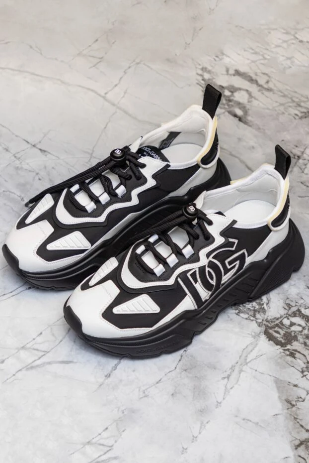 Dolce & Gabbana кроссовки из натуральной кожи и полиамида черные мужские 172931 - фото 3