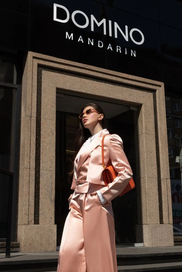 Celine очки для защиты от солнца женские оранжевые 172952 - фото 2