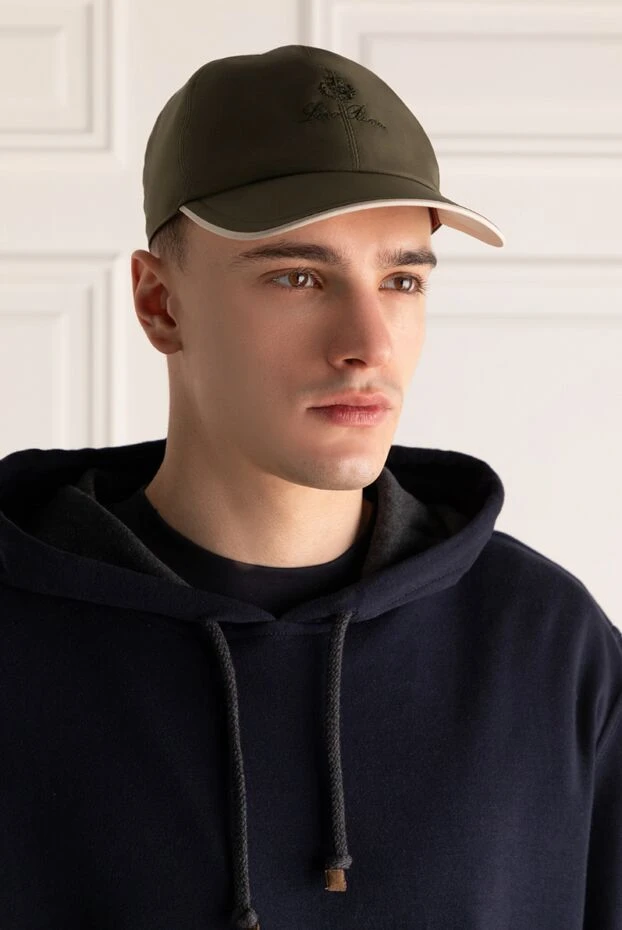 Loro Piana man green polyester cap for men купить с ценами и фото 172988 - photo 2