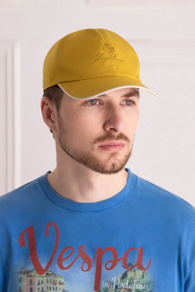 Loro Piana man yellow polyester cap for men купить с ценами и фото 172989 - photo 2