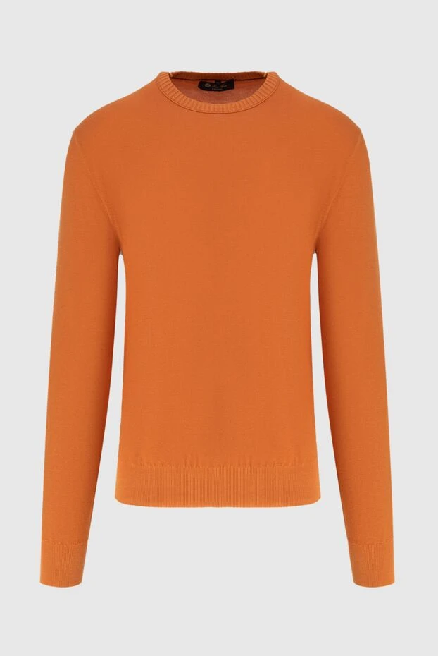 Loro Piana man cotton and silk jumper orange for men купить с ценами и фото 172993 - photo 1