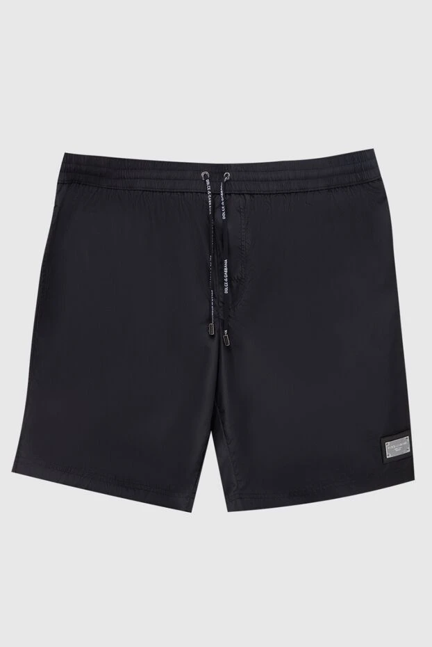 Dolce & Gabbana man men's black polyester beach shorts купить с ценами и фото 173031 - photo 1