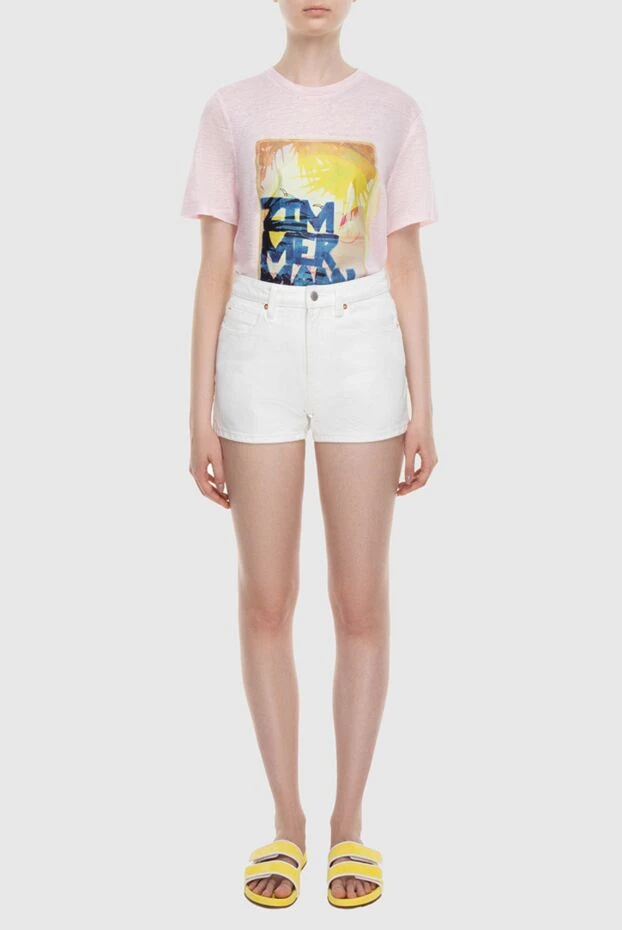 Alexanderwang woman white cotton shorts for women купить с ценами и фото 173051 - photo 2