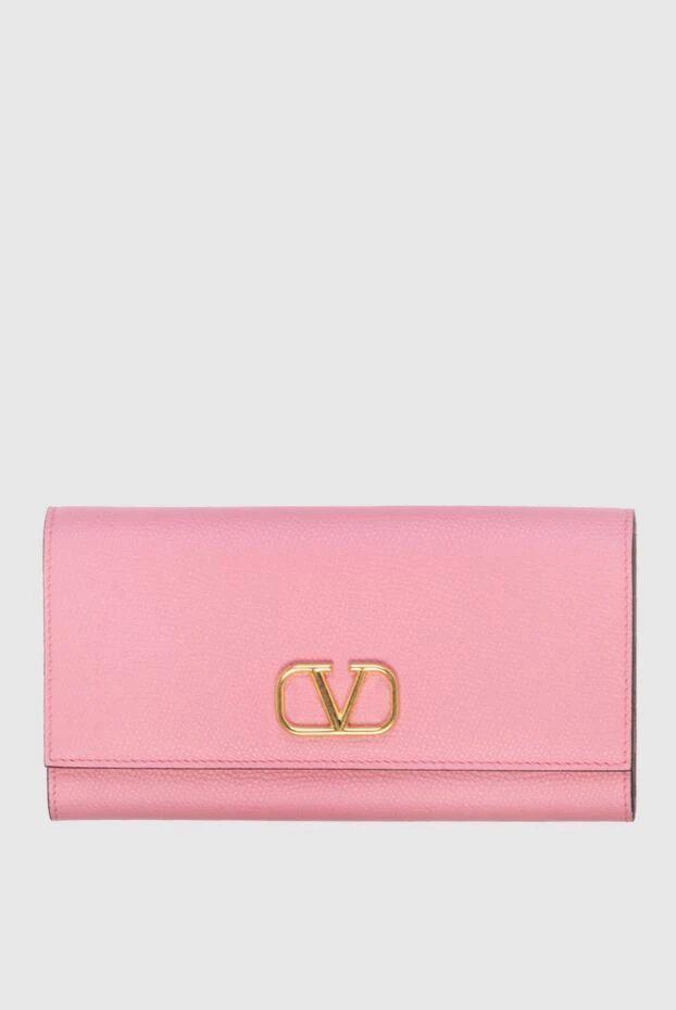 Valentino woman pink leather wallet for women купить с ценами и фото 173138 - photo 1