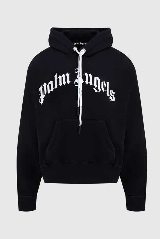 Palm Angels man men's cotton hoodie black купить с ценами и фото 173155 - photo 1