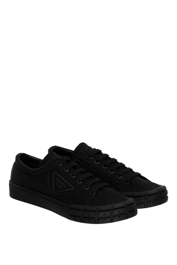 Prada мужские кроссовки с матовой отделкой и фирменной эмблемой
 173163 - фото 3