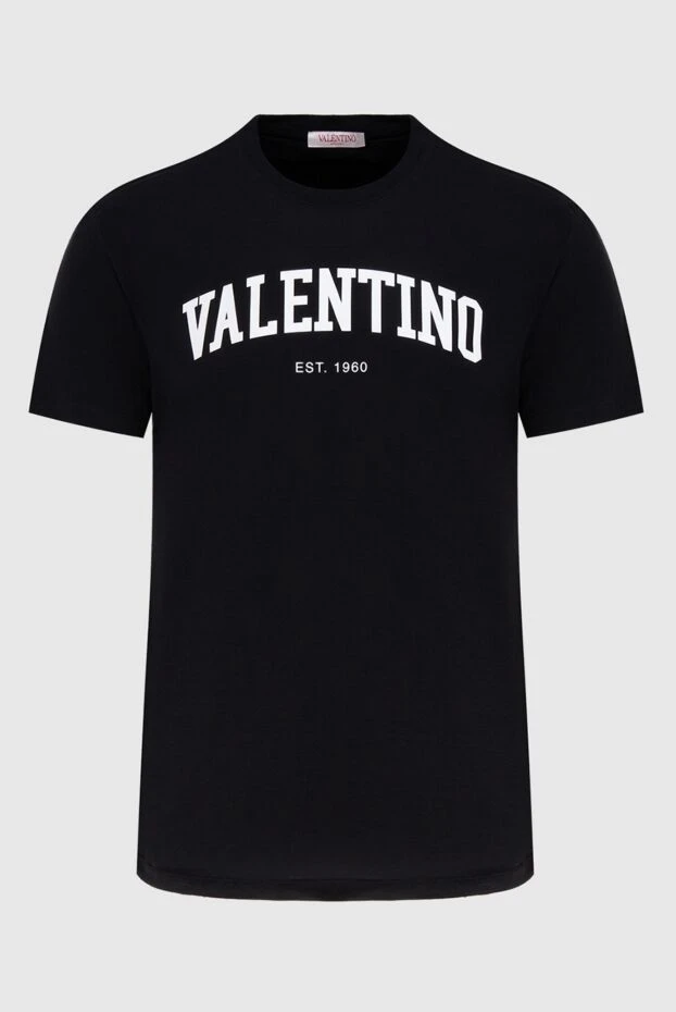 Valentino man black cotton t-shirt for men купить с ценами и фото 173165 - photo 1