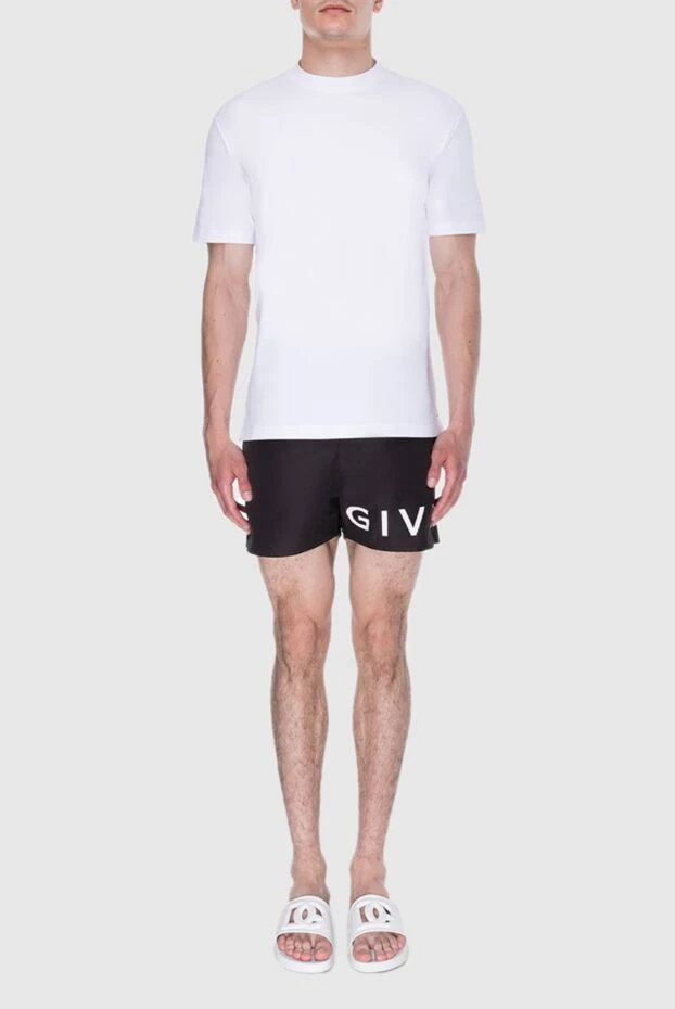 Givenchy man men's black polyester beach shorts купить с ценами и фото 173175 - photo 2