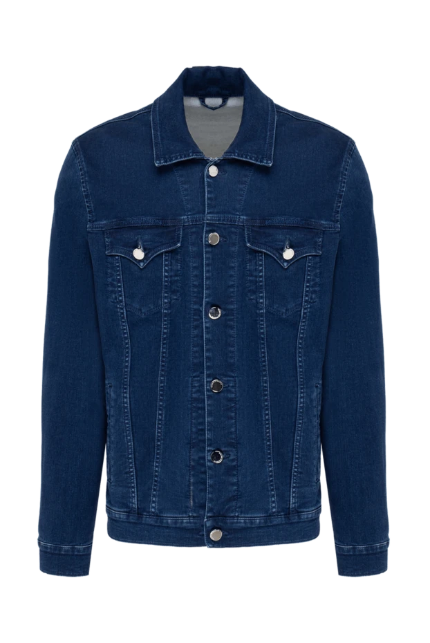 Scissor Scriptor man blue cotton denim jacket for men купить с ценами и фото 173201 - photo 1