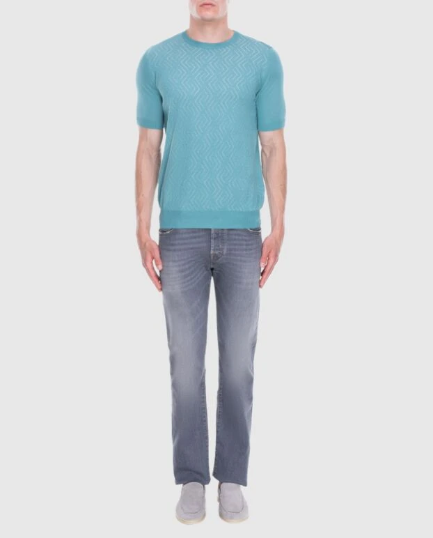 Jacob Cohen man gray cotton jeans for men купить с ценами и фото 173216 - photo 2