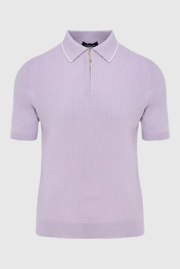 Ерлерге арналған қызғылт жібек поло - фото 1