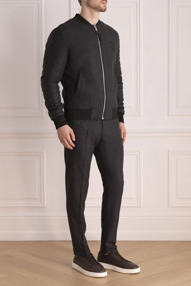 Billionaire костюм спортивный мужской из шерсти, полиэстера и эластана серый 173275 - фото 3