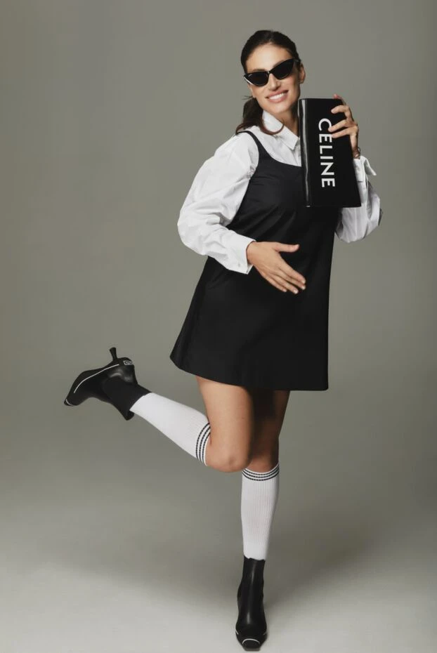 Dior ботинки женские чёрные кожаные с белыми полосками и логотипом 173317 - фото 2