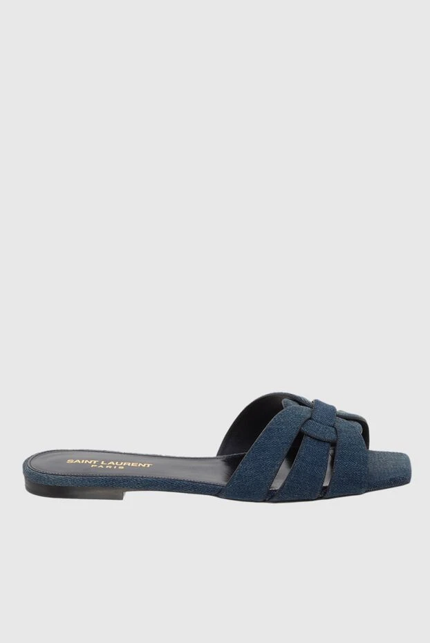 Saint Laurent woman sandals blue for women купить с ценами и фото 173352 - photo 1