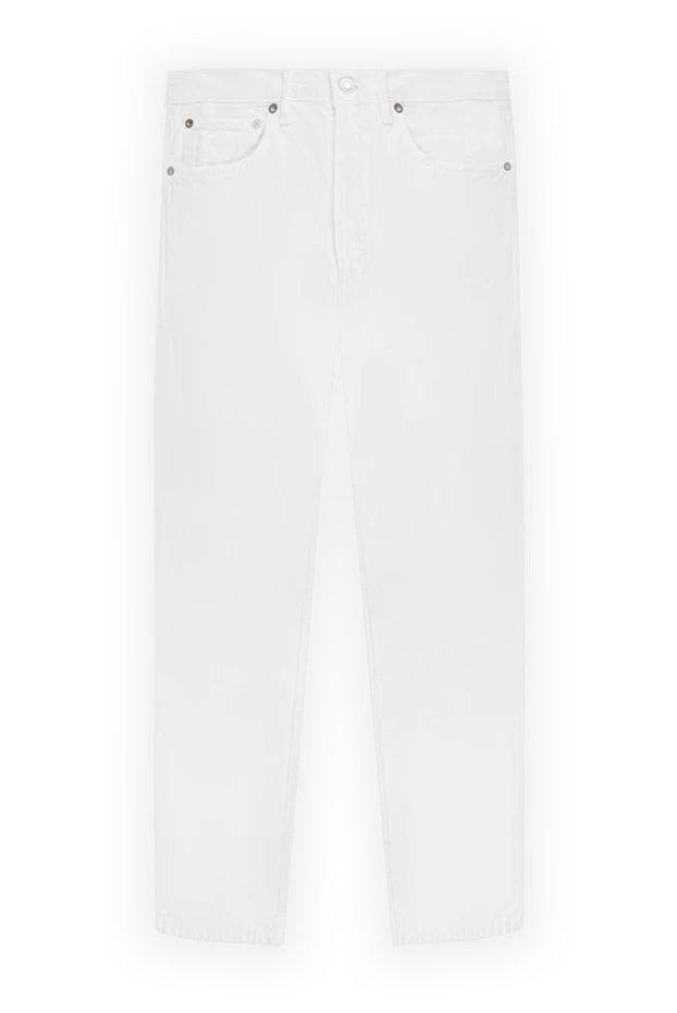 Әйелдерге арналған мақта ақ қысқа джинсы - фото 1