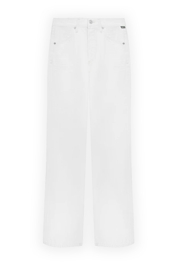 Әйелдерге арналған мақта ақ тікелей кроя джинсы - фото 1