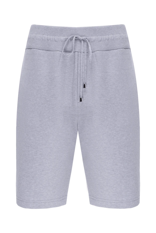 Cesare di Napoli man cotton shorts for men, gray купить с ценами и фото 173437 - photo 1