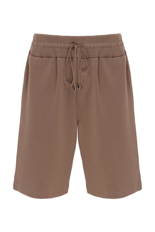 Cesare di Napoli man cotton shorts for men, brown купить с ценами и фото 173439 - photo 1