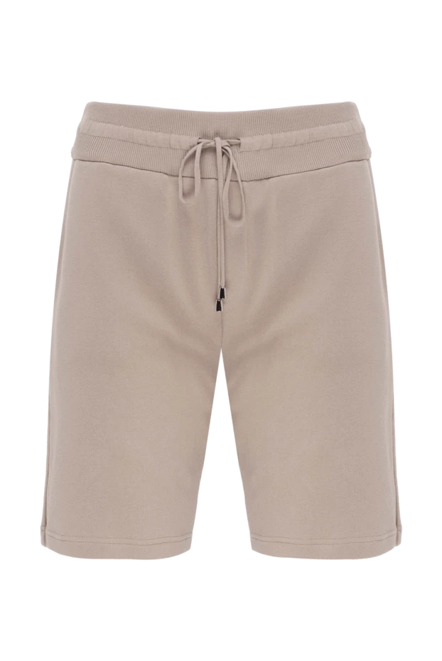 Cesare di Napoli man cotton shorts for men, beige купить с ценами и фото 173447 - photo 1