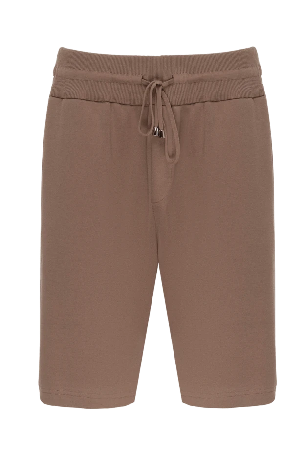 Cesare di Napoli man cotton shorts for men, brown купить с ценами и фото 173449 - photo 1