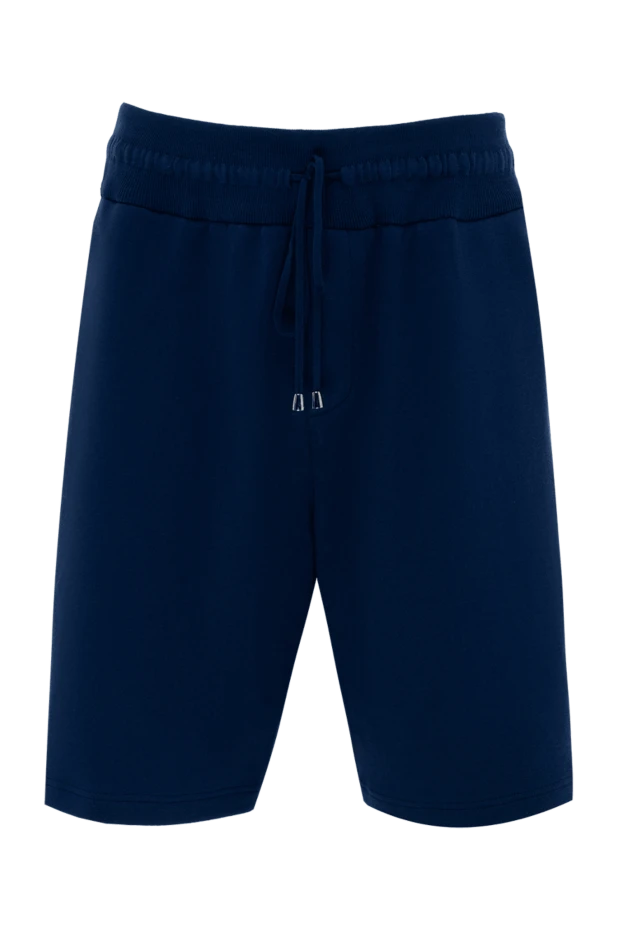 Cesare di Napoli man cotton shorts for men, blue купить с ценами и фото 173451 - photo 1