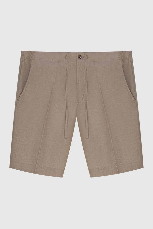 Loro Piana man beige linen shorts for men купить с ценами и фото 173462 - photo 1