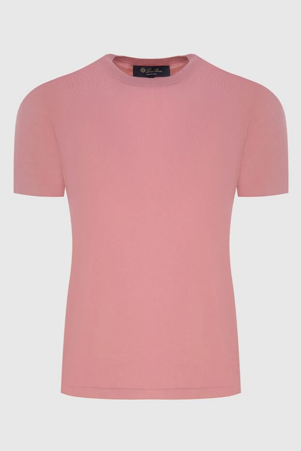 Loro Piana woman pink cotton t-shirt for women купить с ценами и фото 173472 - photo 1