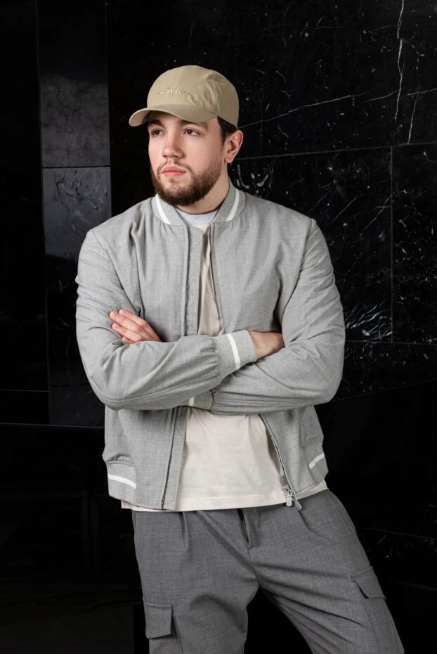 Kiton ерлерге арналған бежевый мақта және нейлон қалпақ 173485 - фото 2