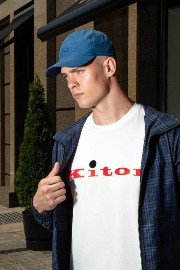 Kiton ерлерге арналған көк мақта және нейлон қалпақ 173487 - фото 2