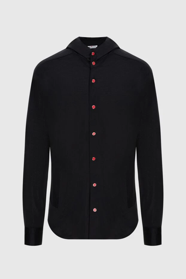 Kiton man men's black cotton shirt 173488 - photo 1